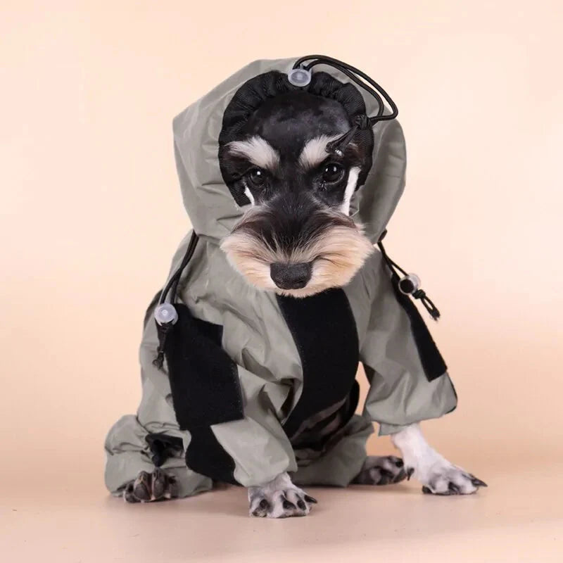 Reflective Pet Dog Raincoat Anti Spier