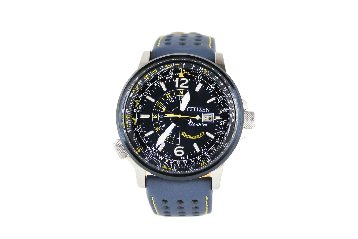 Citizen Promaster Nighthawk Blue Angels Navy Yellow Accent Watch - Anti Spier 