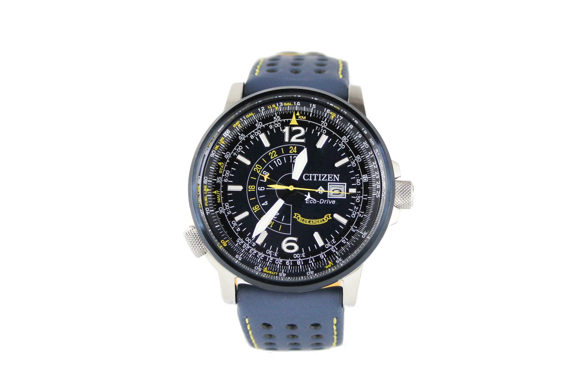 Citizen Promaster Nighthawk Blue Angels Navy Yellow Accent Watch - Anti Spier 