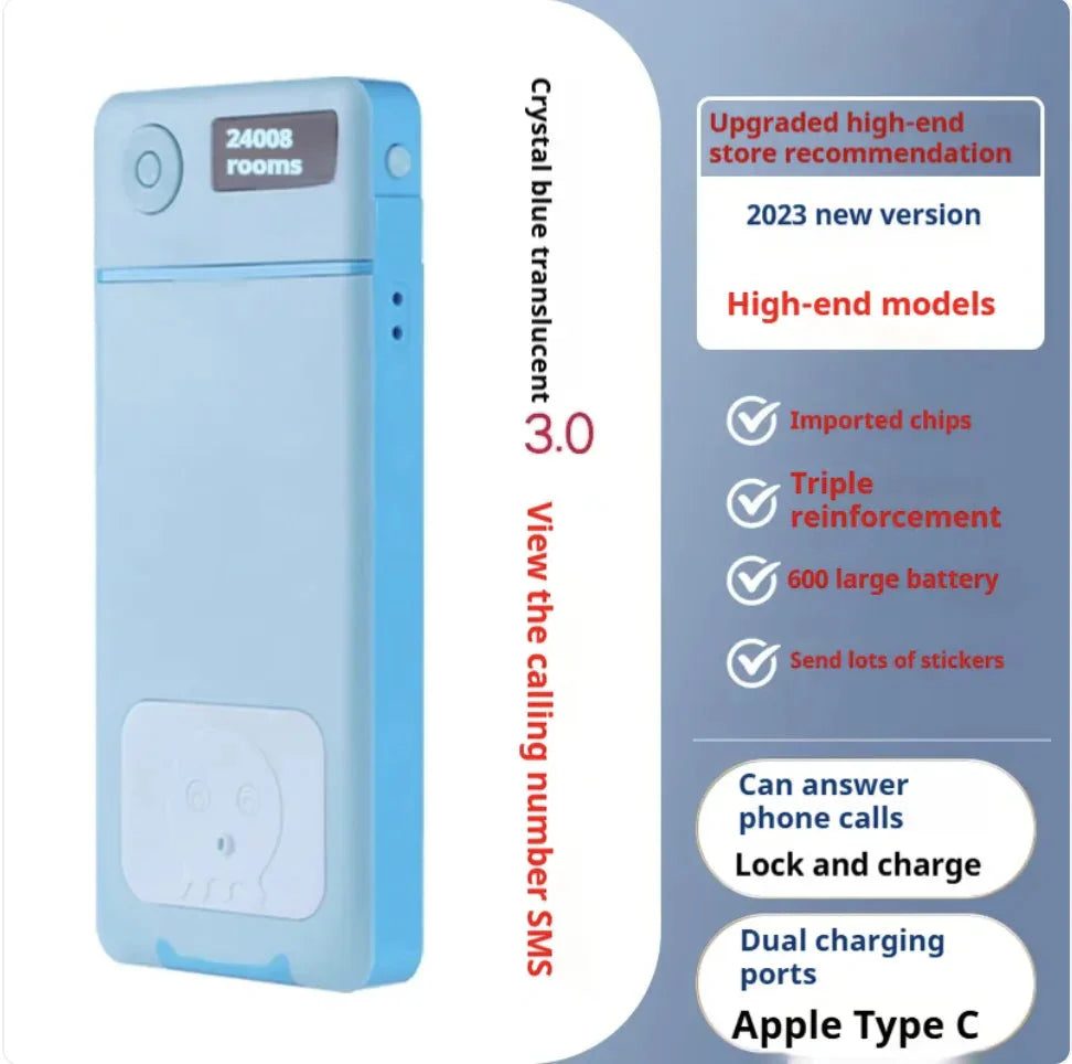 Enhanced Mobile Phone Lock Box with Timer – Self-Discipline Tool for Focus and Internet Control Anti Spier