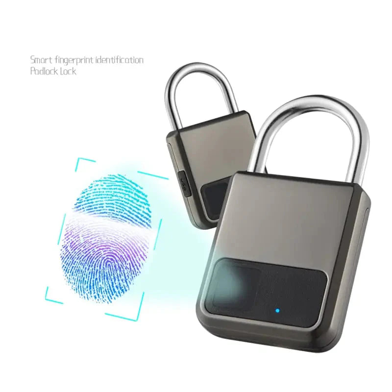 Security Unlock Fingerprint Padlock Anti Spier