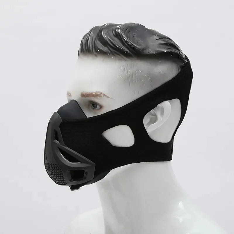 Black Exercise Resistance Mask Anaerobic Adjustable Anti Spier