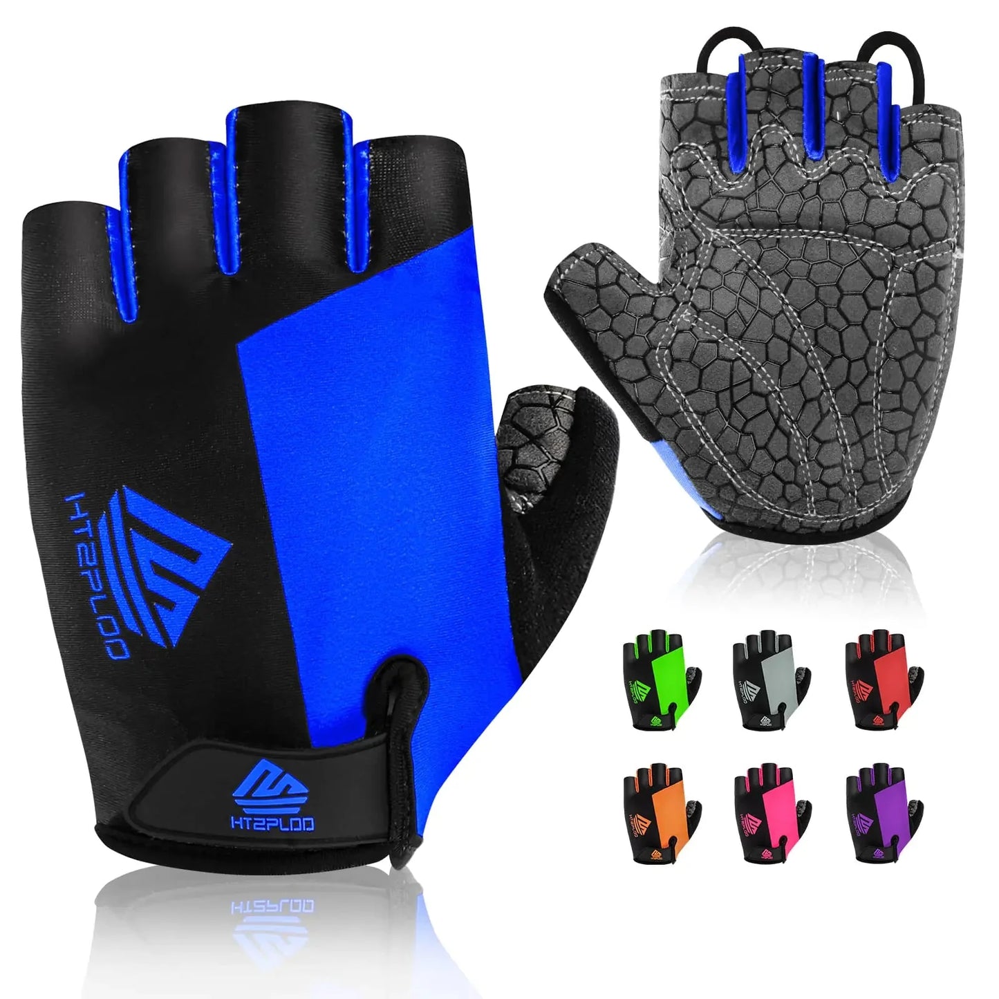 Bike Gloves Cycling Gloves Biking Gloves Bicycle Gloves for Men Women with Anti-Slip Shock-Absorbing Pad,Light Weight Half Finger Gloves for Cycling Workout Training Outdoor Black&gray X-Large Anti Spier