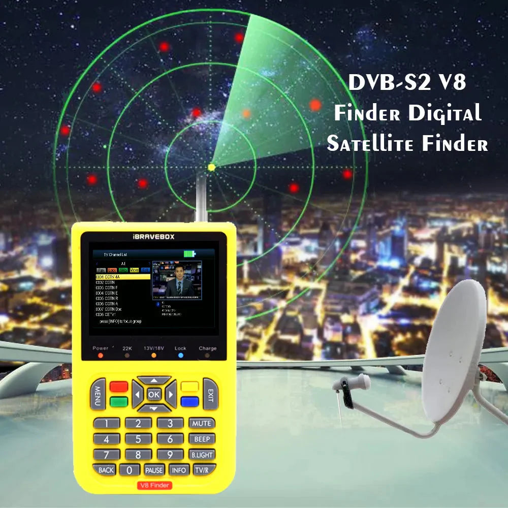 HD Satellite Finder IBRAVEBOX V8 Finder Anti Spier