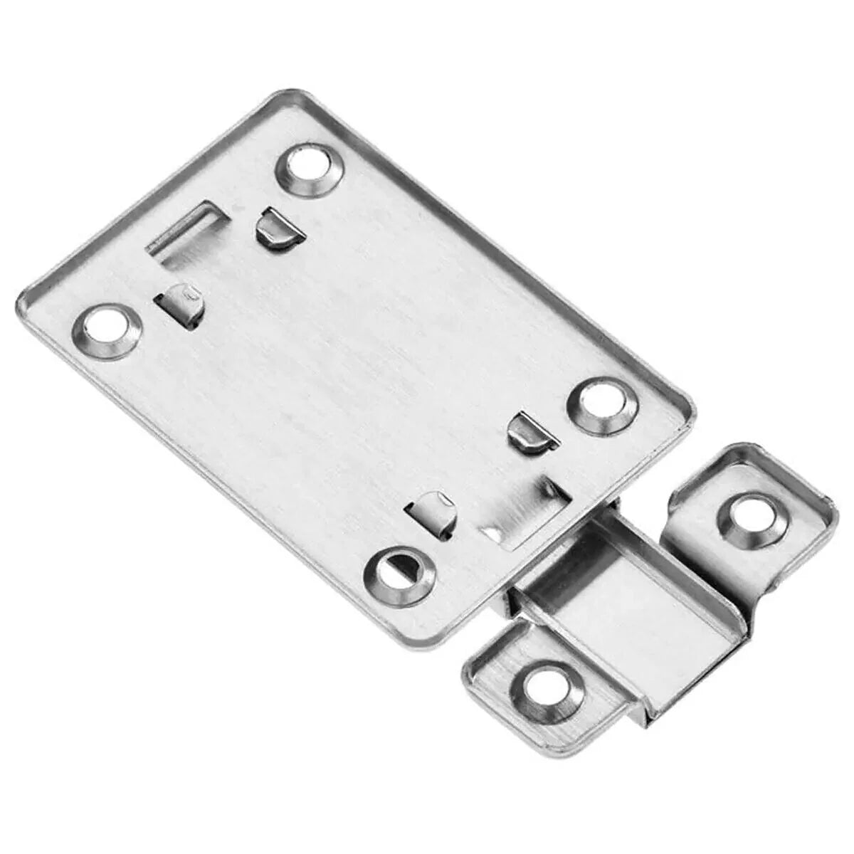 2Pcs Stainless Steel Latch Sliding Silver Doors Lock Keyless Door Bolt For Doors Anti Spier