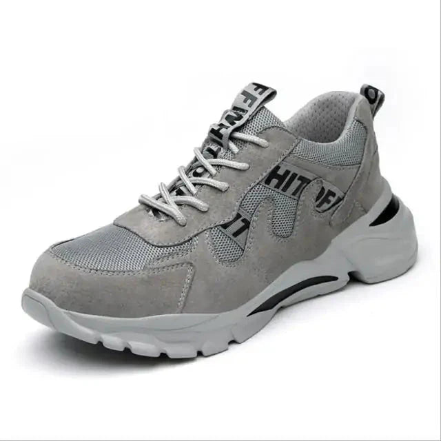Men Steel Toe Outdoor Safety Work Shoes Anti Spier