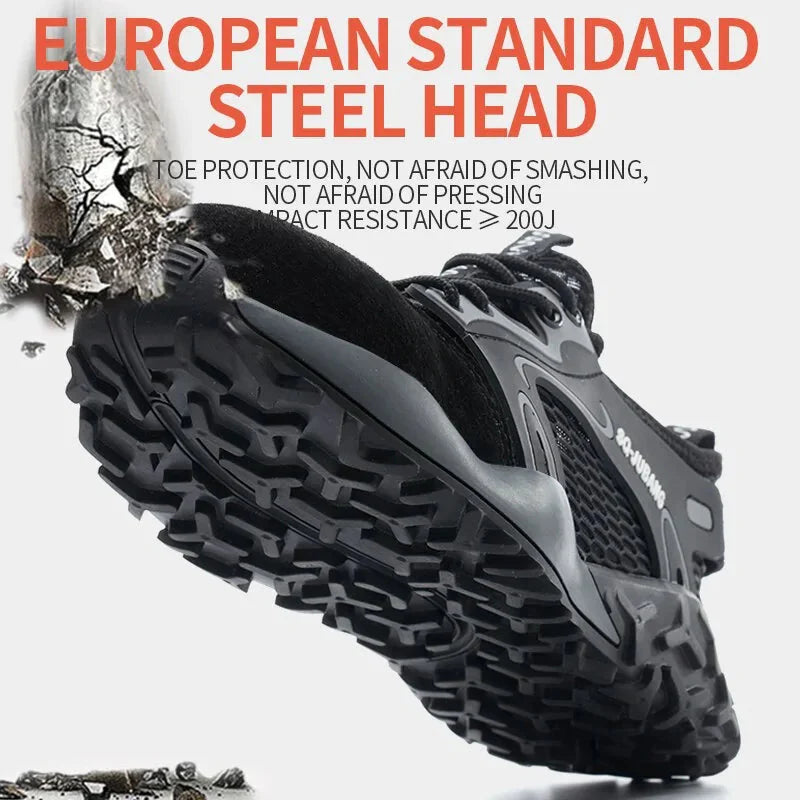 Anti-collision and Anti-smashing Breathable Safety Shoes Anti Spier