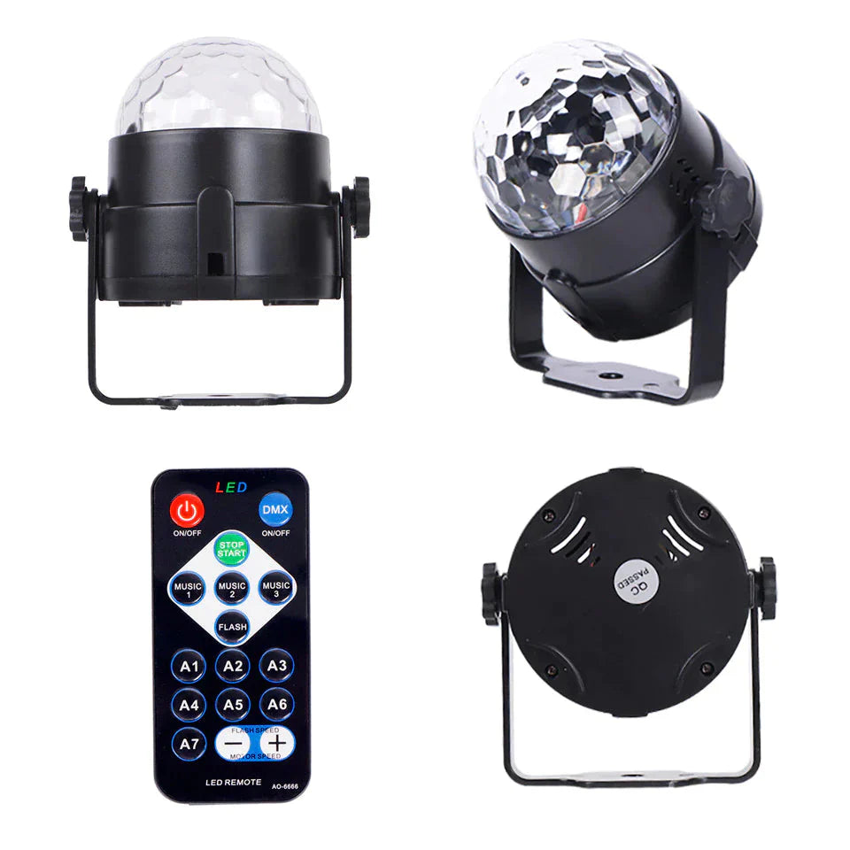 Disco Party Lights Strobe LED DJ Ball Sound Activated Bulb Dance Lamp Decoration Anti Spier