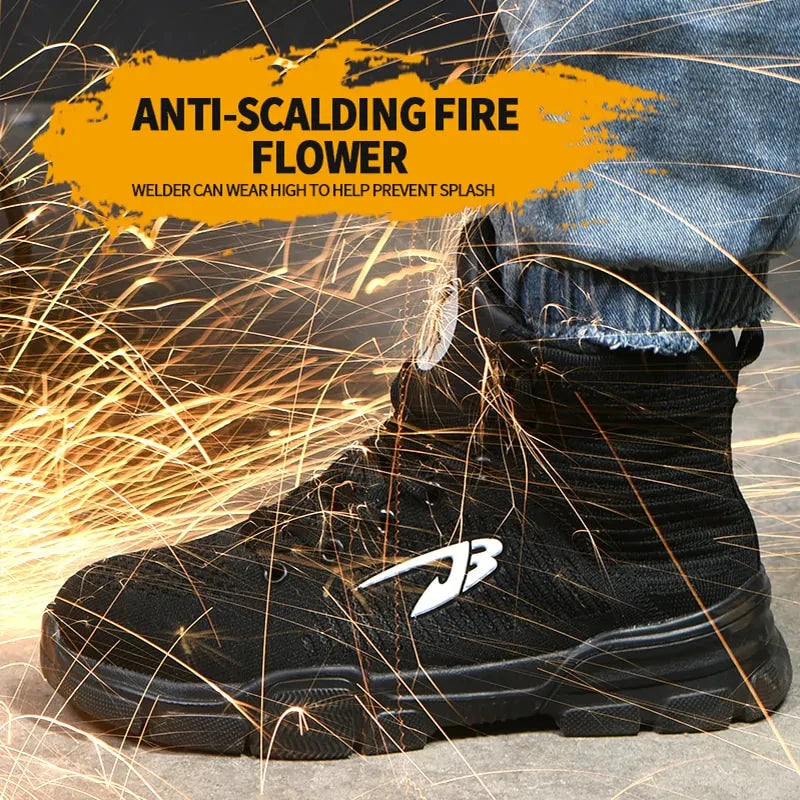Mens Winter Safety Work Boots Shoes Anti Spier