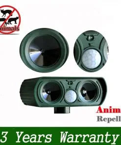 Ultrasonic Solar Animal Repellent Anti Spier