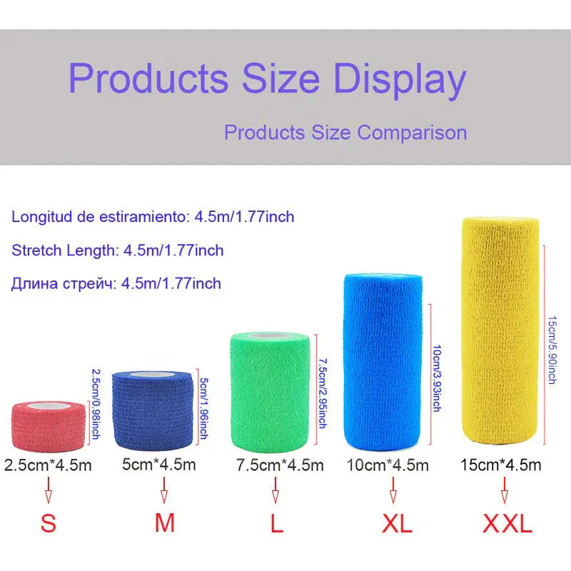 Sports Self Adhesive Elastic Bandage Wrap Anti Spier