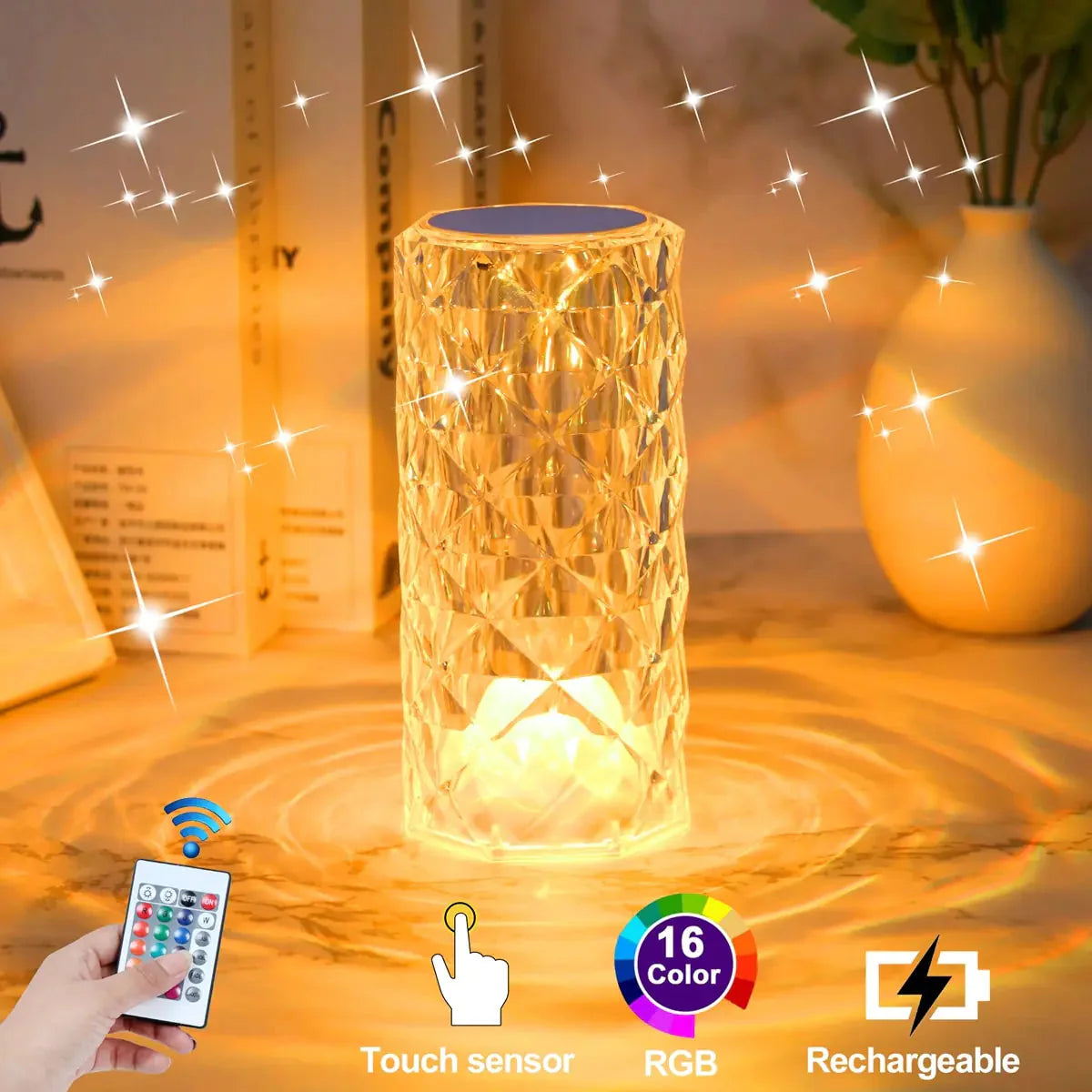 Crystal Atmosphere Table Lamp Anti Spier