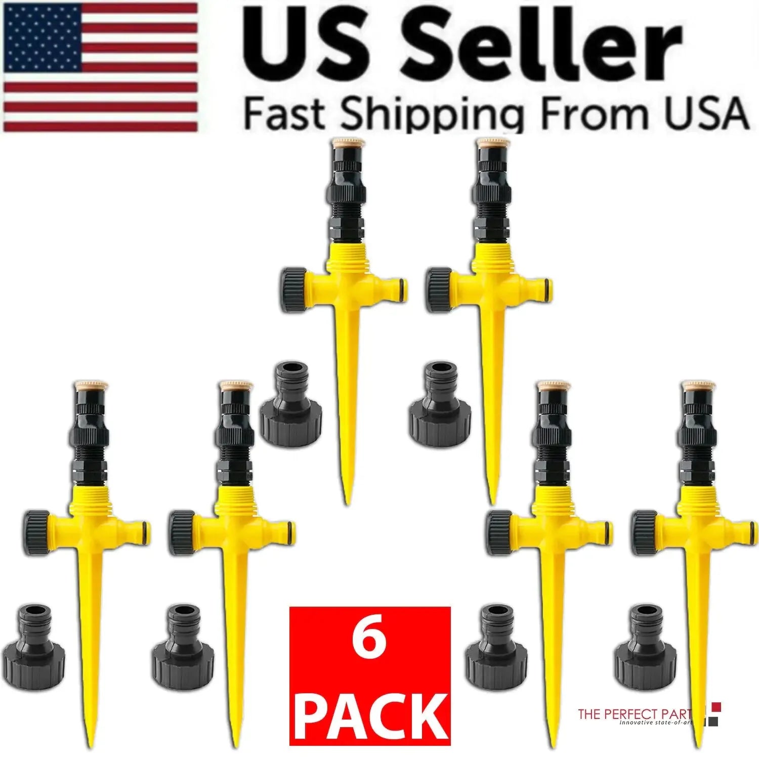 360° Rotation Auto Irrigation System Garden Lawn Sprinkler Patio Save Water USA Anti Spier