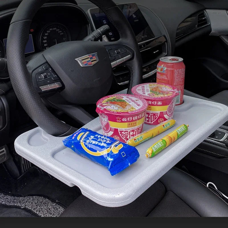 Car Portable Dining Table Car Steering Wheel Tray Anti Spier