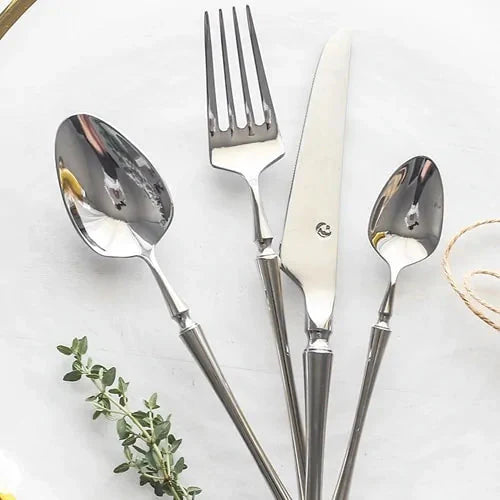 Luxury Stainless Steel Cutlery Set Anti Spier