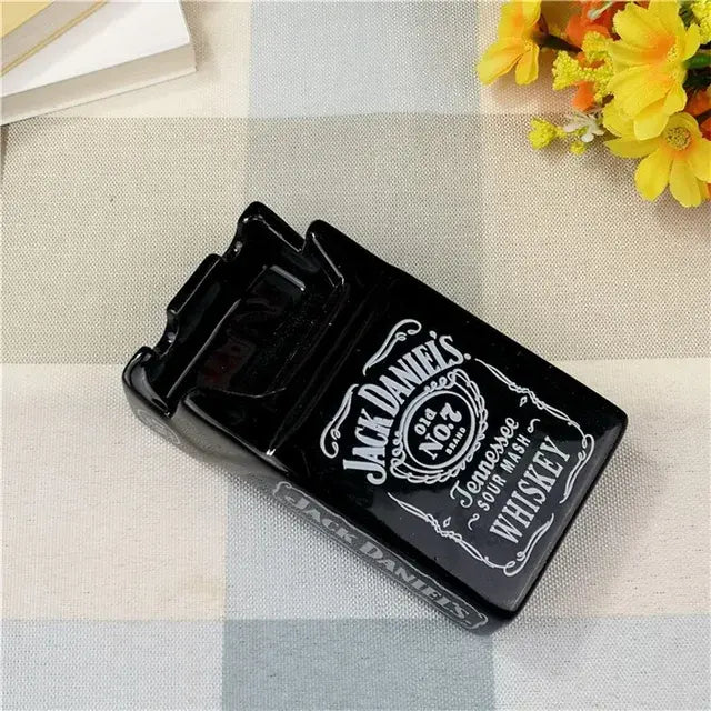 Retro Ceramic Cigarette Case Ashtray Anti Spier