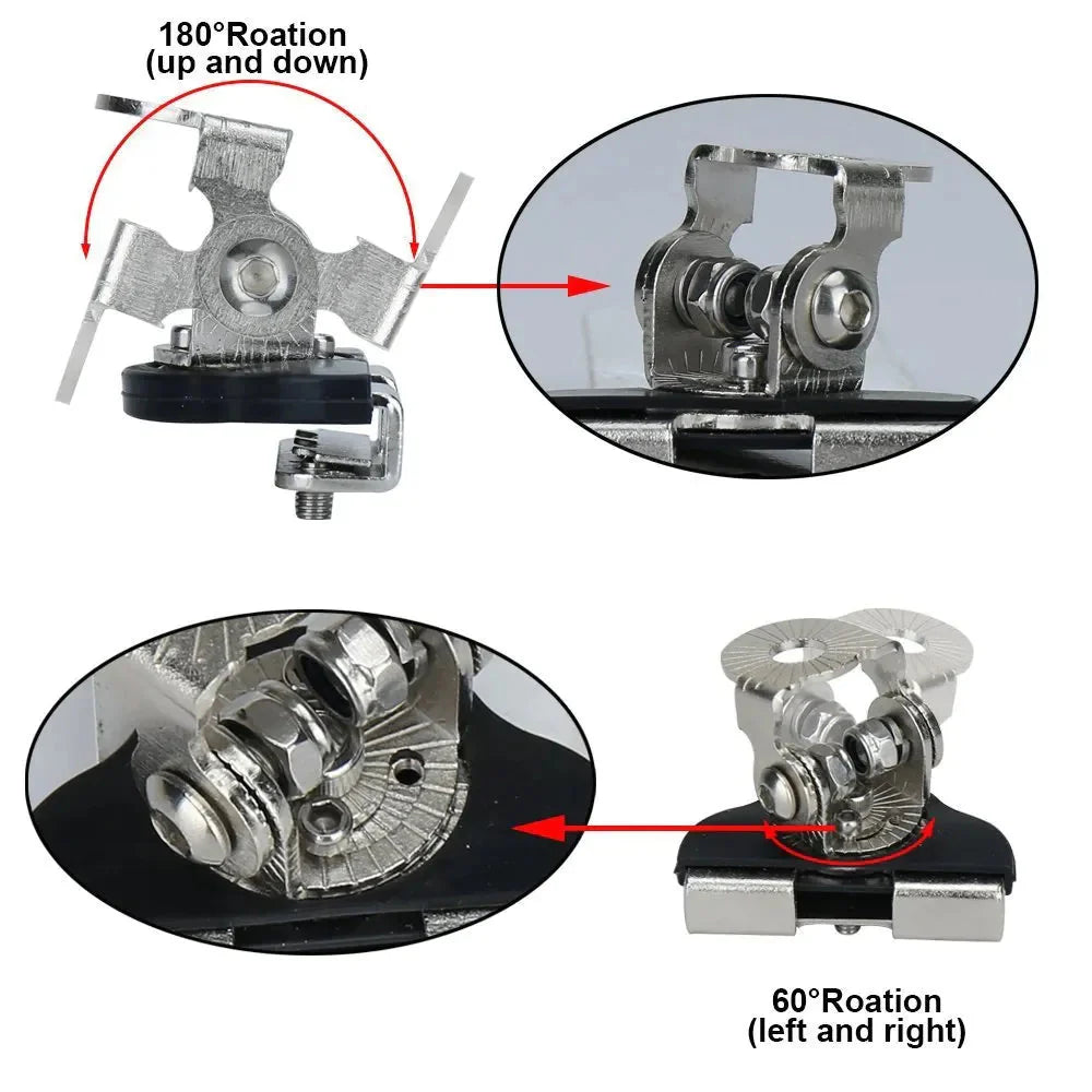 2PCS Pillar Hood Led Work Light Bar Mount Bracket Clamp Holder Offroad Universal Anti Spier