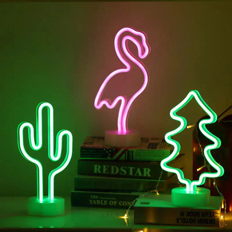Tropical Nights Neon Deco Lights With Remote Control Anti Spier