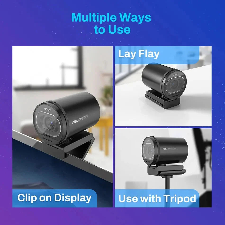Ultra-clear 4K Live Broadcast Computer Camera Anti Spier