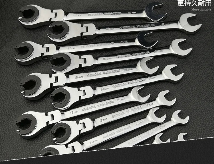 Flexible Ratchet Spanner Wrench Tool Anti Spier
