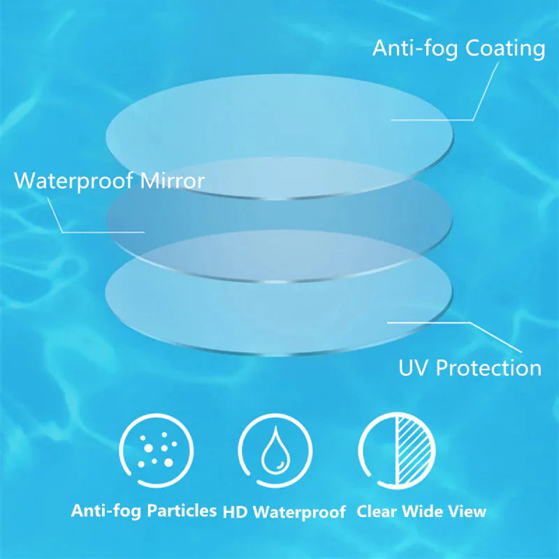 Clear Comfortable Swimming Goggles UV- Anti-Fog Swim Glasses Mirror Adult & Kids Anti Spier