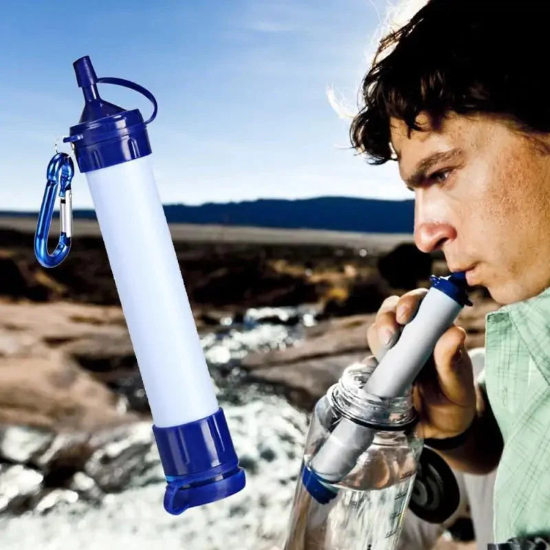 Portable Outdoor Survival Water Life Straw Anti Spier