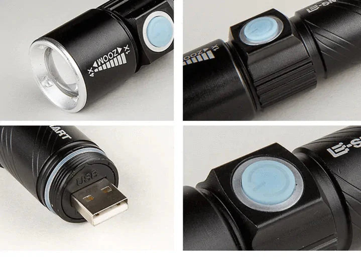 Night Riding 3 Mode Safety Headlight Anti Spier