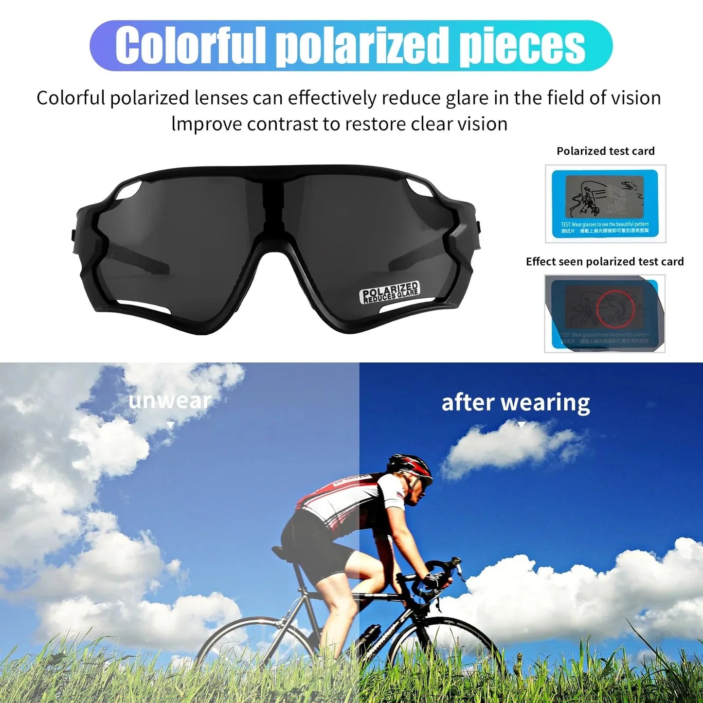 Polarized Cycling Glasses Anti Spier