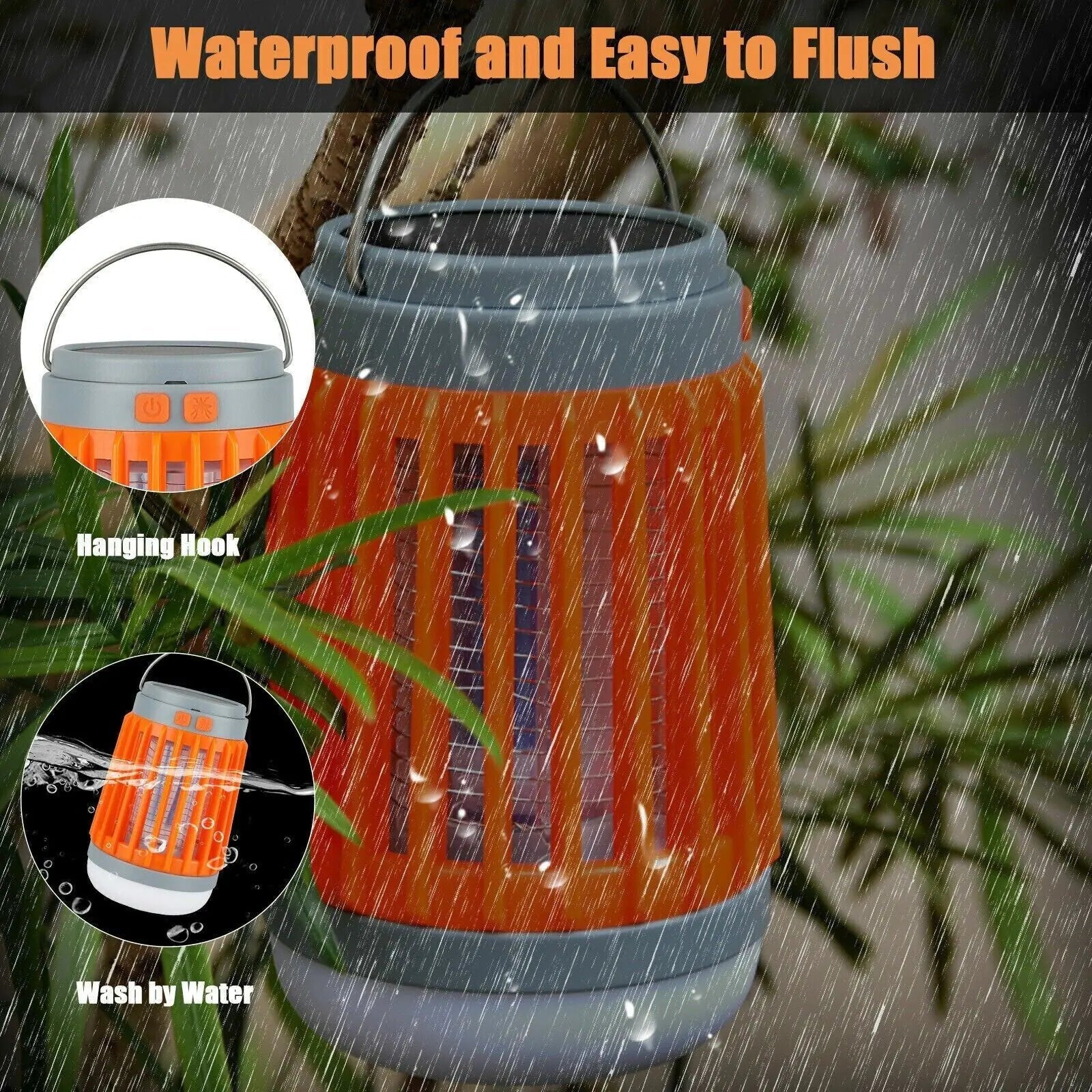 Solar USB Mosquito Killer Light Electronic Fly Bug Insect Zapper Trap Pest Lamp Anti Spier