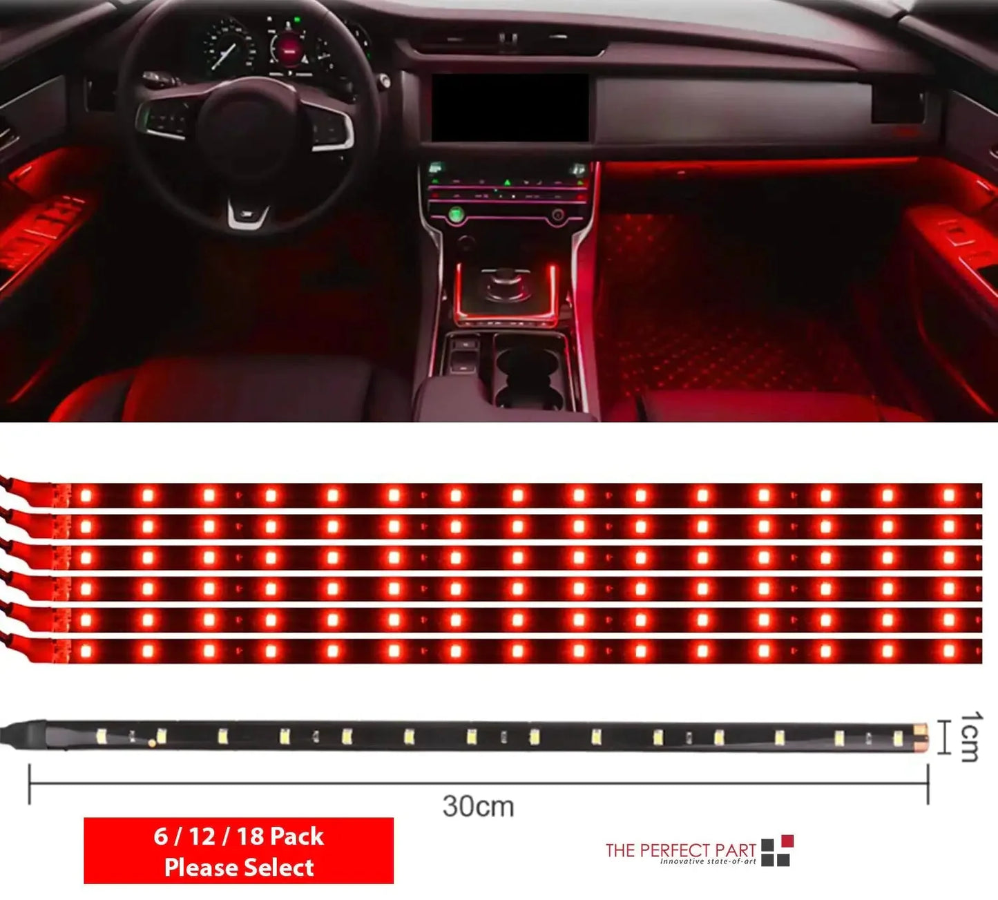 Lot Waterproof 12''/15 DC 12V Motor LED Strip Underbody Light For Car Motorcycle Anti Spier