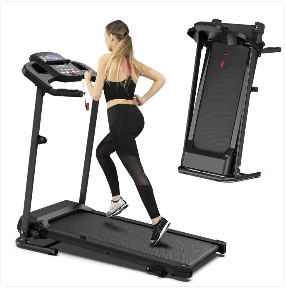 Folding Treadmill with Pulse Sensor Anti Spier