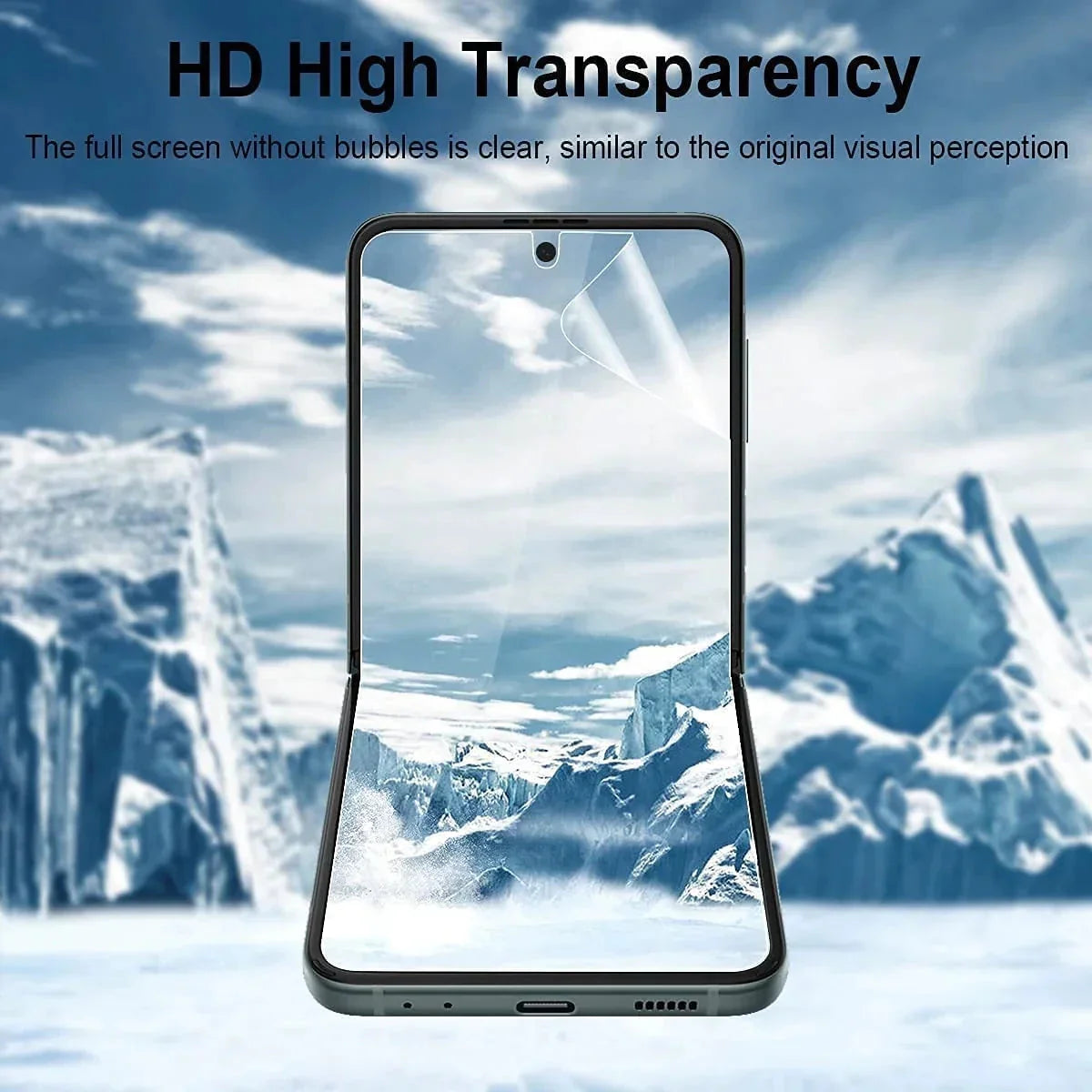 For Samsung Galaxy Z Flip 3 5G Soft Hydrogel Screen Protector Film/HD Lens Cover Anti Spier