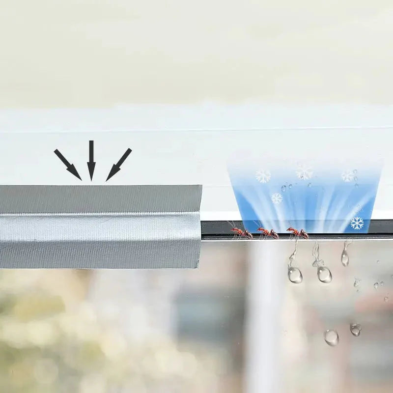 Window Windproof Thermal Film Sealing Tape Roll 16.4ft Anti Spier