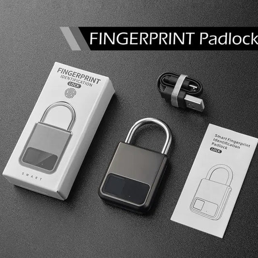 Security Unlock Fingerprint Padlock Anti Spier