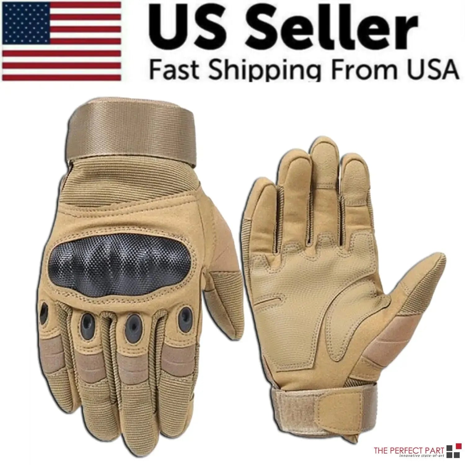 Tactical Motorcycle Motocross Full Finger Gloves Motorbike Riding Racing Mittens Anti Spier