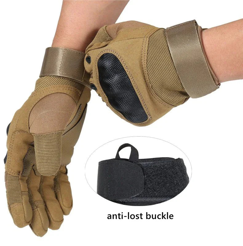 Tactical Motorcycle Motocross Full Finger Gloves Motorbike Riding Racing Mittens Anti Spier