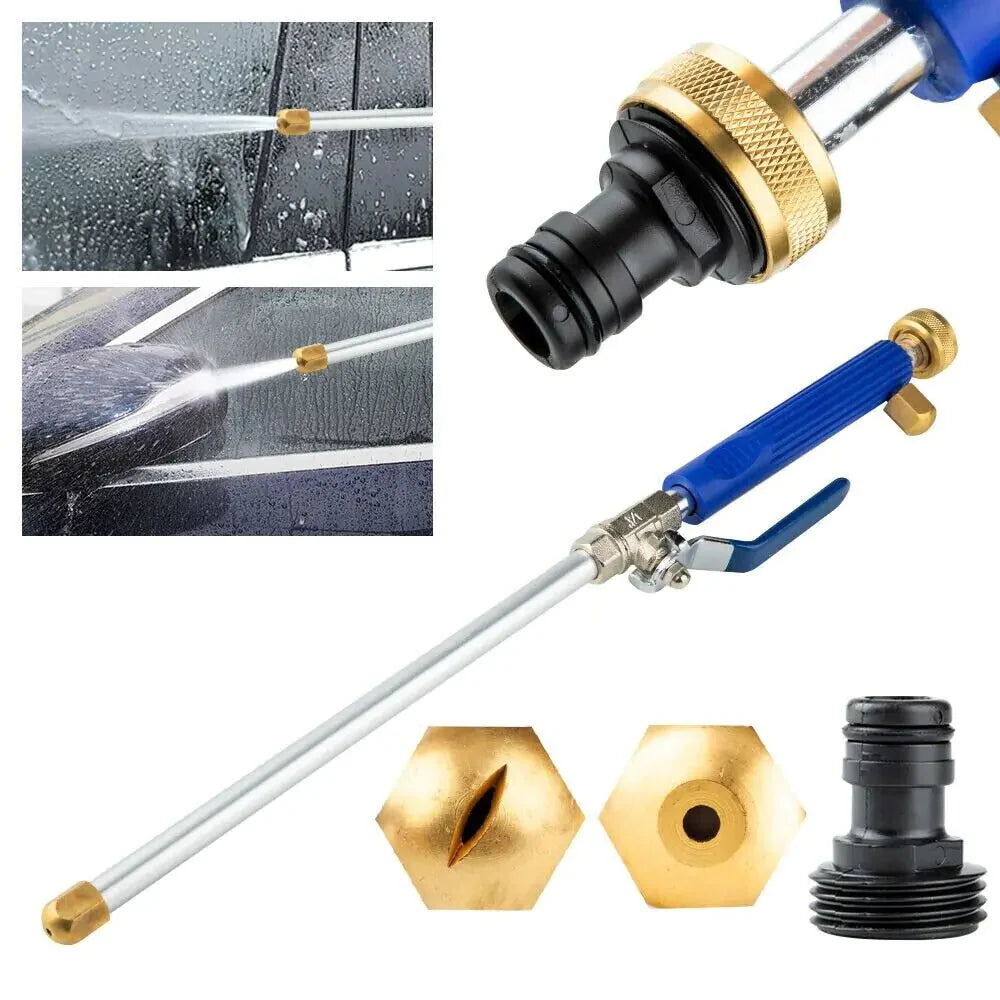 High Pressure Power Washer Water Spray Gun Nozzle Wand Attachment Garden Hose Anti Spier