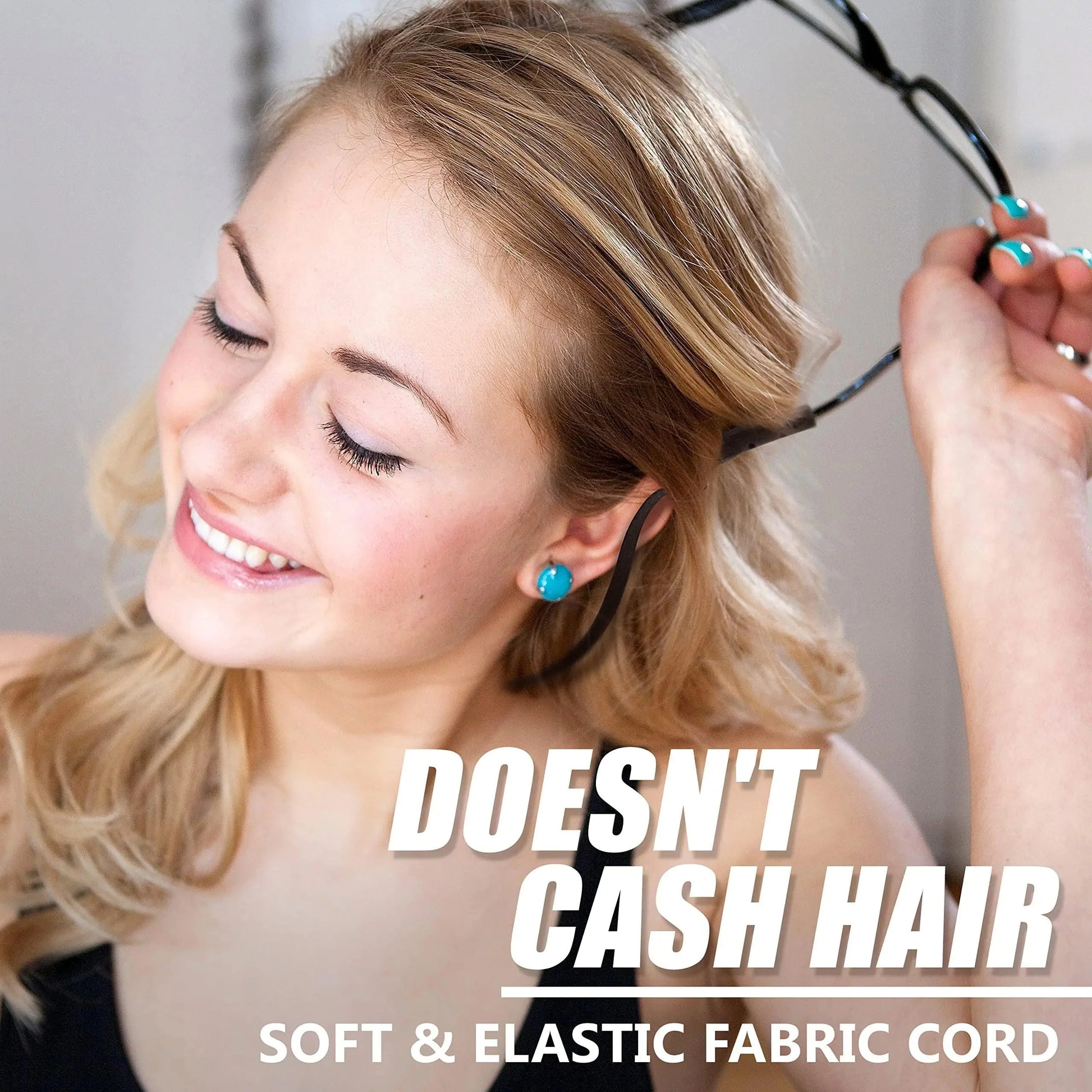 Glasses Strap Holder 3 Pcs Adjustable Eyeglasses Lanyards No Tail M 13.5 inch Anti Spier