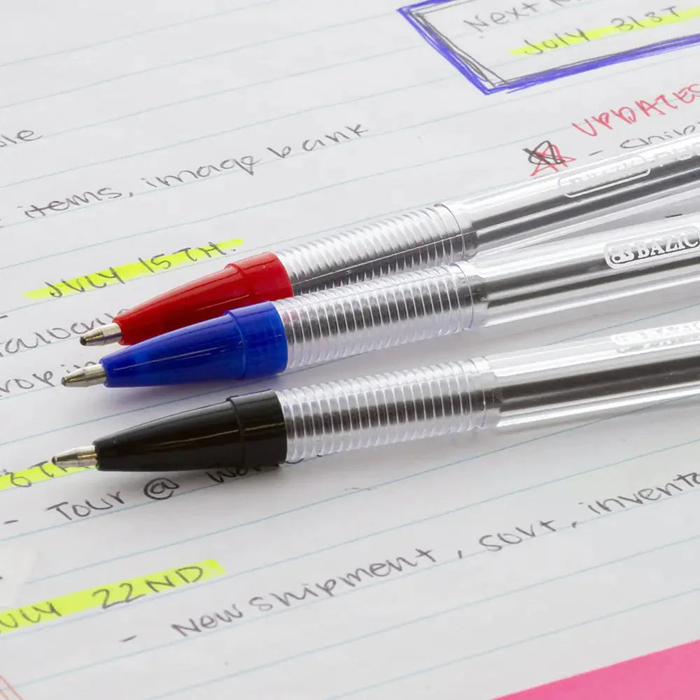 Pure Black Pen (12/Pack) Anti Spier