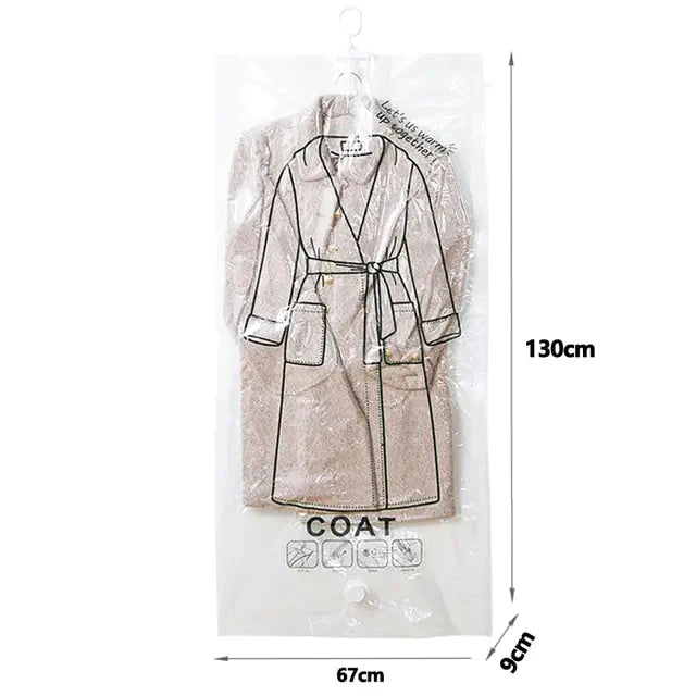 Closet Hanging Organizer Vacuum Bag Anti Spier