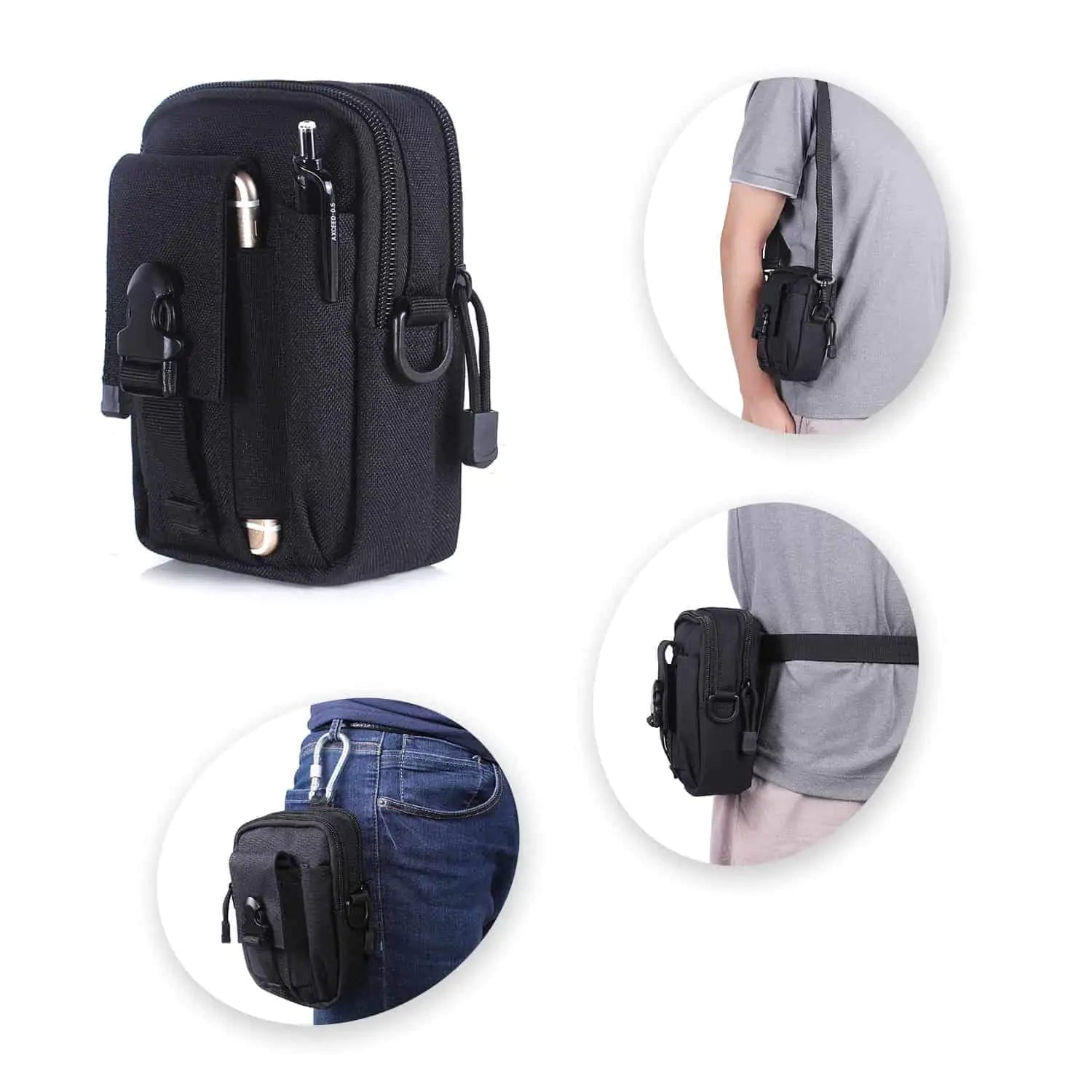 Compact Multi-Purpose Gadget Pouch Waist Bag - Anti Spier 
