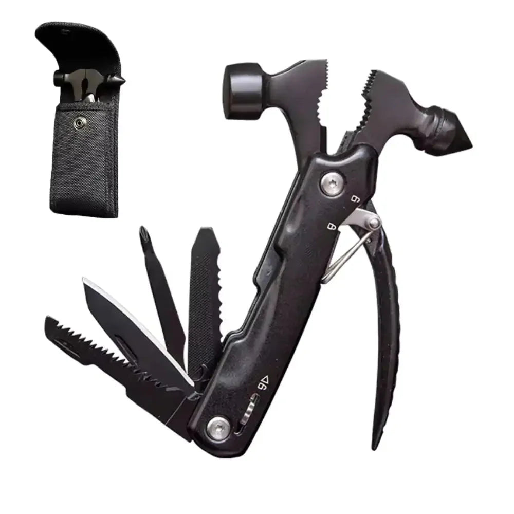 High-Quality Multi-Tool Hammer Hatchet with Knife, Saw, and Mini Claw – Ultimate Car Safety Hand Tool Anti Spier