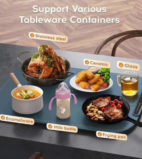 Portable Warming Trays - Navy Blue Anti Spier