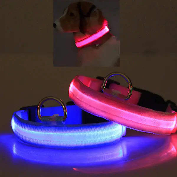 LED PET Safety Halo Style Collar Anti Spier