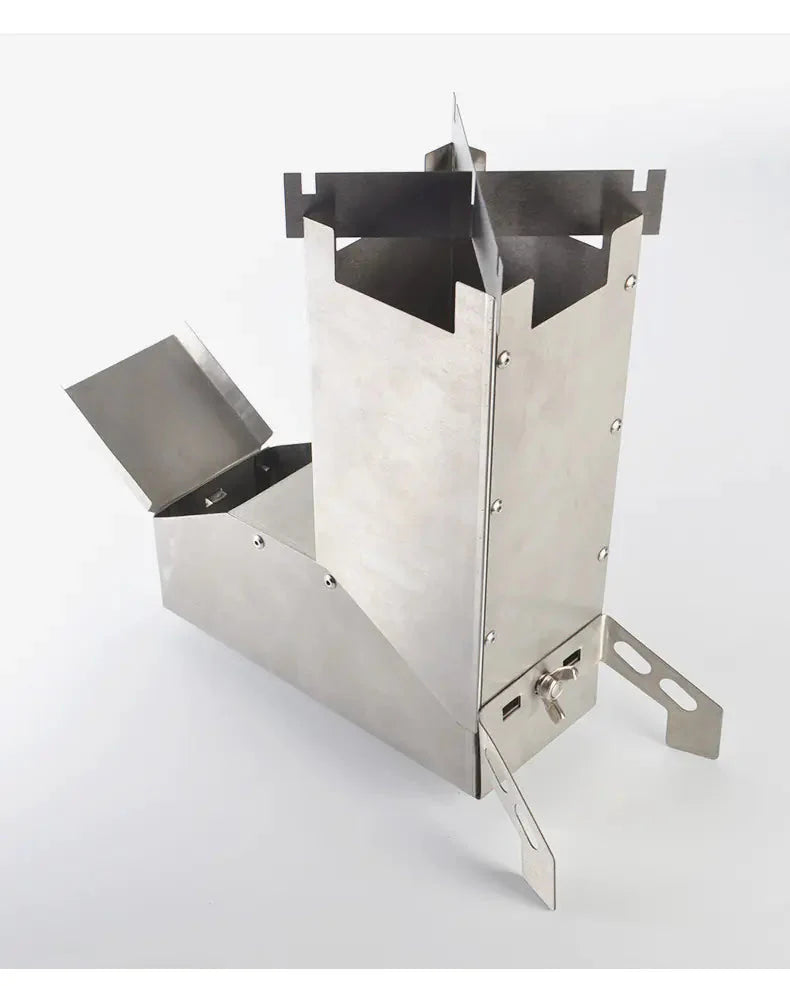 Stainless Steel Folding BBQ Grill for Camping and Firewood Anti Spier