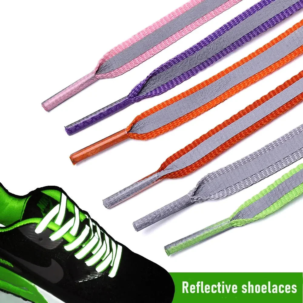 Reflective Running Sneaker Shoelaces Anti Spier