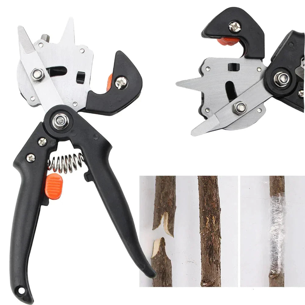 Garden Tree Grafting Knife Pruning Pruner Shears Snip Scissors Cutting Tool Kit Anti Spier