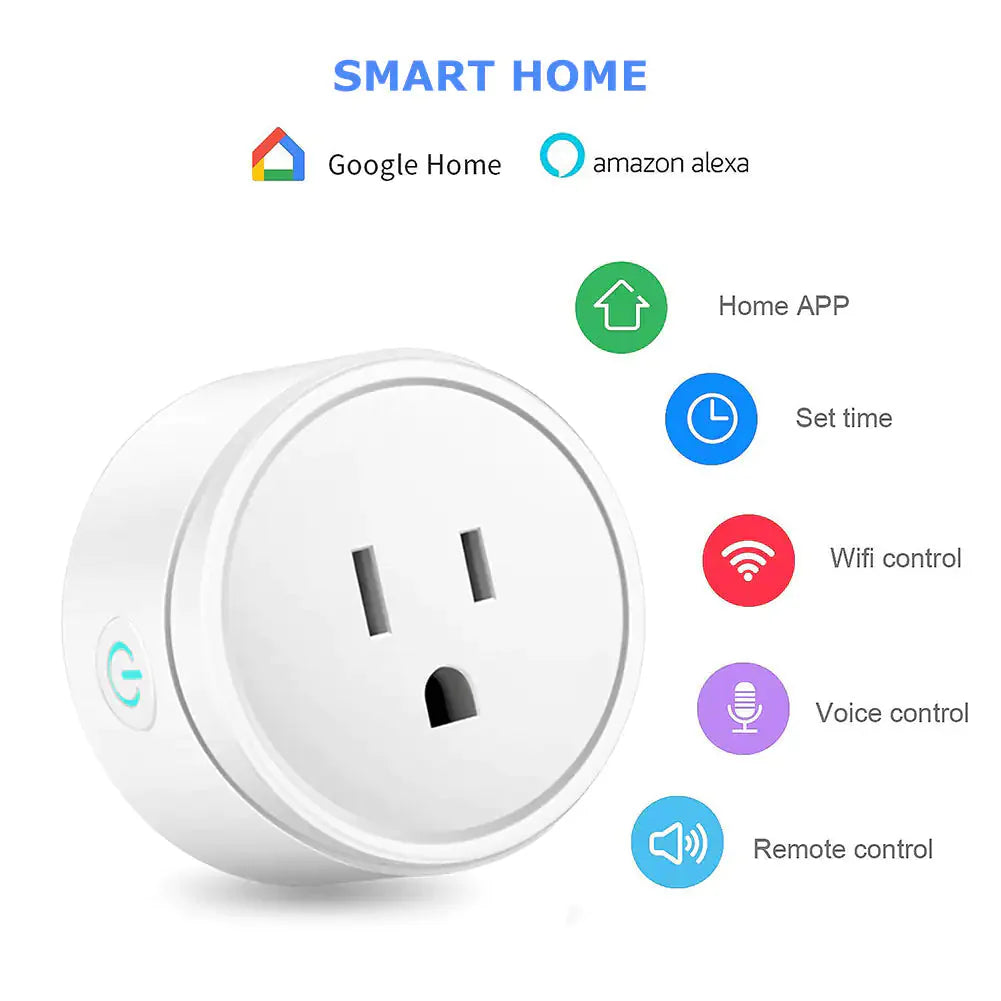 Smart Home Outlet Control By Google Home Assistant Or Amazon Alexa In Pack Of 2 Or 4 Anti Spier