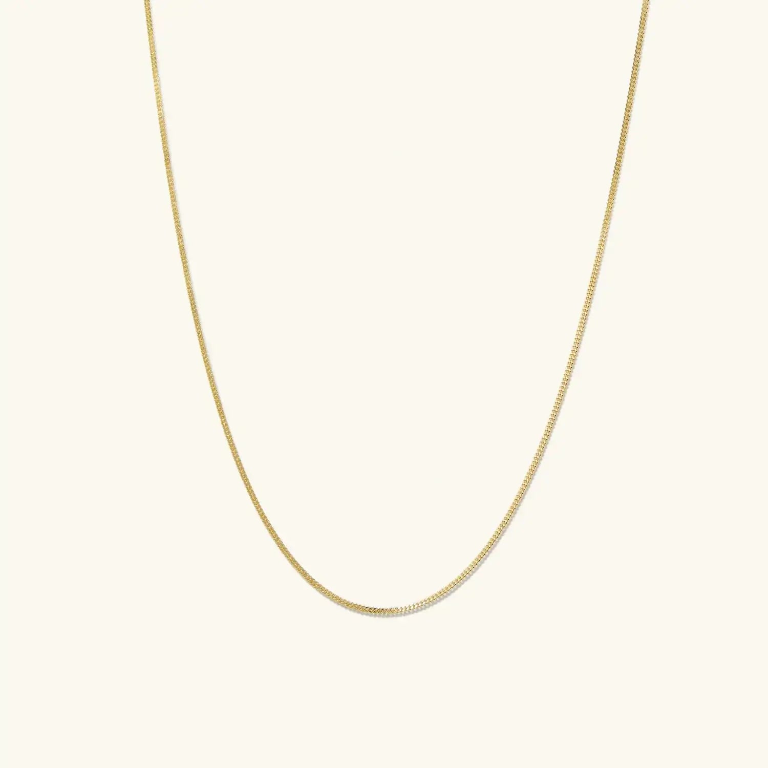 Gold Dainty Baby Curb Chain - Anti Spier 