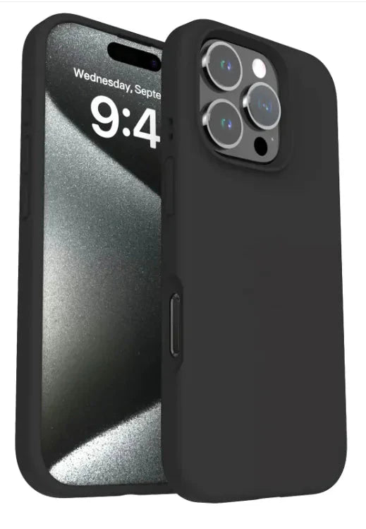 Solid Color Drop-resistant Phone Case Liquid Silicone Phone Case Anti Spier